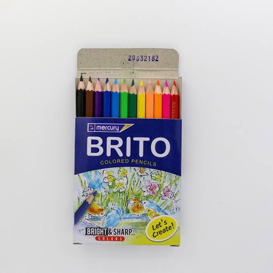 Mercury Brito Half Color Pencil 12Pcs